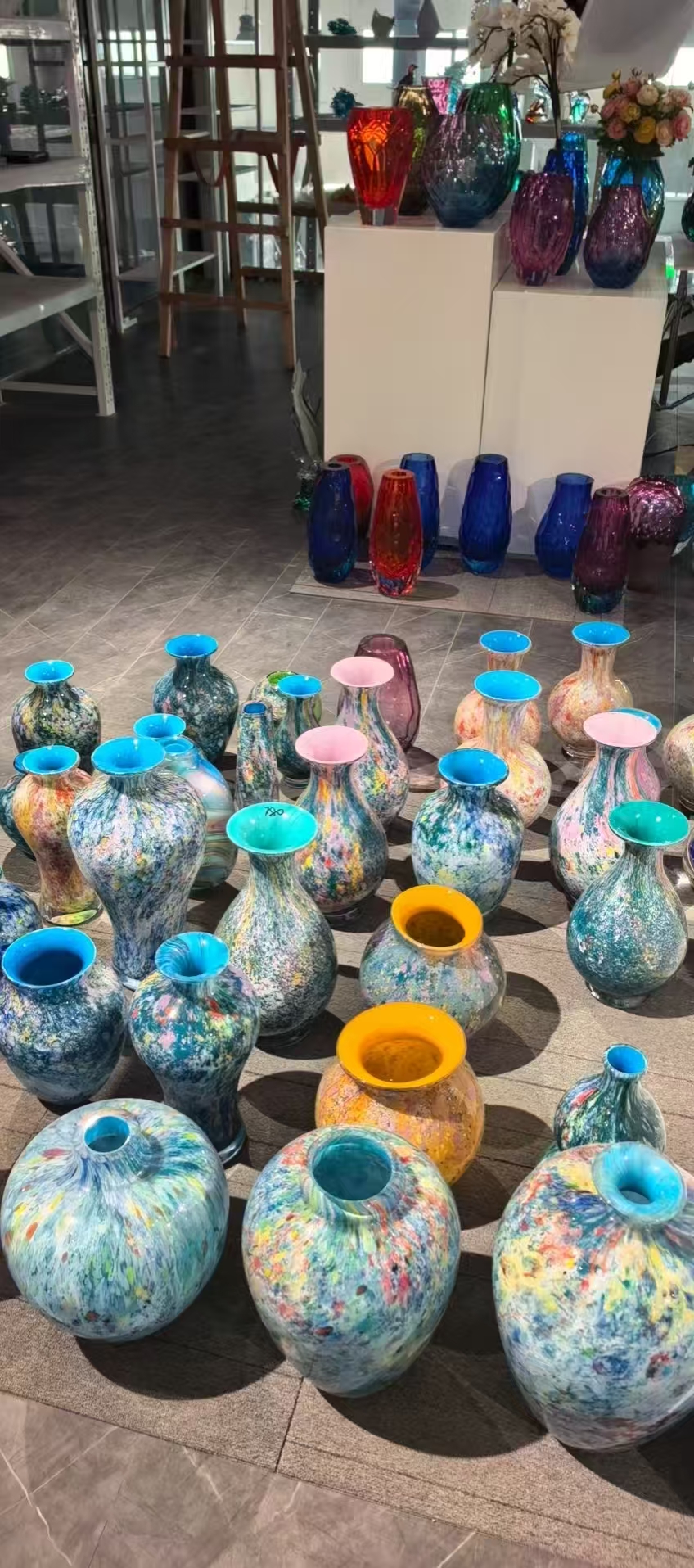 Splatter-Glaze Vase Batch